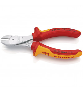 KNIPEX 74 06 160 SB VDE Insulated High Leverage Diagonal Cutter, 160mm