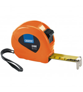 Measuring Tapes, 3m/10ft x 16mm, 3 Colours (Dispenser of 12)