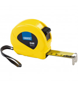 Measuring Tapes, 5m/16ft x 19mm, 3 Colours (Dispenser of 12)