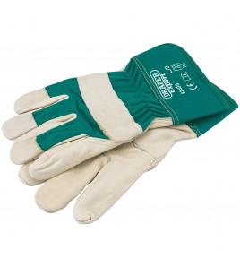 Draper Expert Premium Leather Gardening Gloves, Large