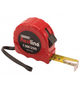 Draper Redline® Metric/Imperial Measuring Tape, 7.5m/25ft - Discontinued