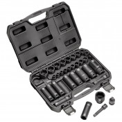 Draper Impact Socket Set, 3/8 & 1/2 Sq. Dr. (32 Piece)