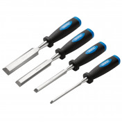 Soft Grip Bevel Edge Wood Chisel Set (4 Piece)