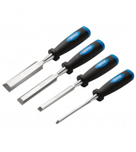 Soft Grip Bevel Edge Wood Chisel Set (4 Piece)