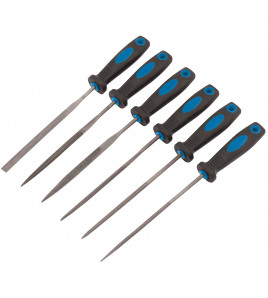 Soft Grip Needle File Set, 150mm (6 Piece)