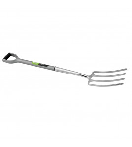 Extra Long Stainless Steel Garden Fork with Soft Grip