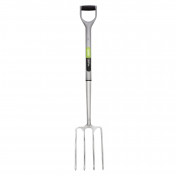 Extra Long Stainless Steel Garden Fork with Soft Grip