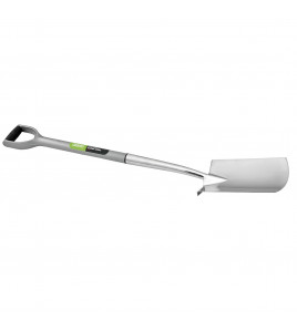 Extra Long Stainless Steel Garden Spade with Soft Grip