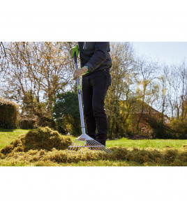 Stainless Steel Soft Grip Lawn Rake