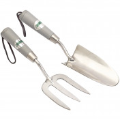 Stainless Steel Hand Fork and Trowel Set (2 Piece)