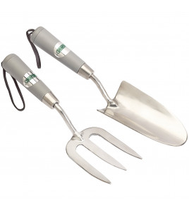 Stainless Steel Hand Fork and Trowel Set (2 Piece)
