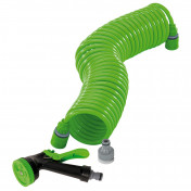 Recoil Hose with Spray Gun and Tap Connector, 10m