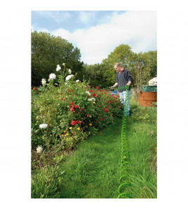 Recoil Hose with Spray Gun and Tap Connector, 30m