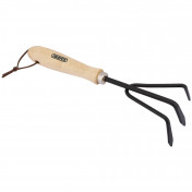 Carbon Steel Hand Cultivator with Hardwood Handle