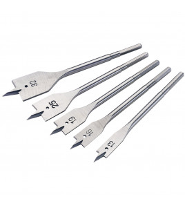 Flat Wood Bit Set, 13 - 32mm (5 Piece)