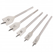 Flat Wood Bit Set, 13 - 32mm (5 Piece)