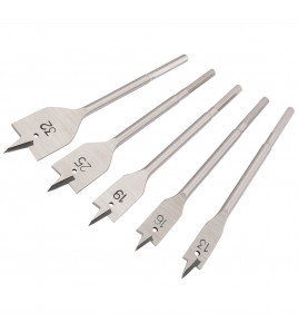 Flat Wood Bit Set, 13 - 32mm (5 Piece)