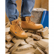Nubuck Style Safety Boots, Size 10, S1 P SRC
