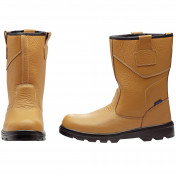 Rigger Style Safety Boots, Size 10