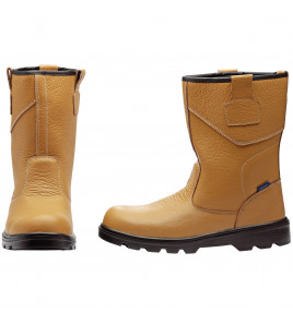 Rigger Style Safety Boots, Size 10