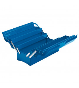 Extra-Long Four Tray Cantilever Tool Box, 495mm, Blue