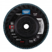 Draper Expert Zirconium Oxide Flap Disc, 115mm, M14, 80 Grit