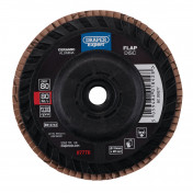 Draper Expert Ceramic Flap Disc, 115mm, M14, 80 Grit