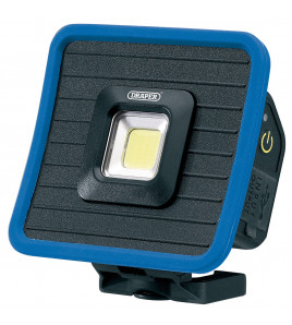 COB LED Rechargeable Mini Flood Light and Power Bank with Magnetic Base and Hanging Hook, 10W, 1000 Lumens, Blue, USB-C Cable Supplied