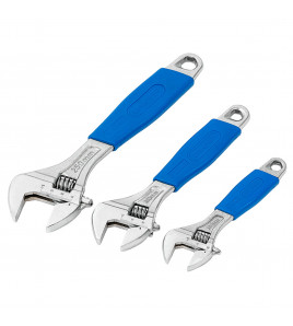 Crescent-Type Adjustable Wrench Set (3 Piece)