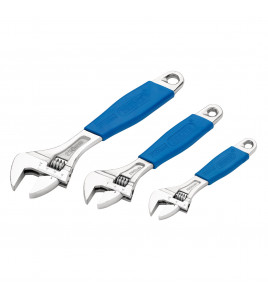 Crescent-Type Adjustable Wrench Set (3 Piece)