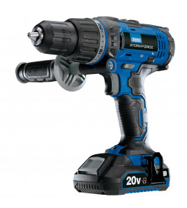 Draper Storm Force® 20V Combi Drill, 2 x 2.0Ah Batteries, 1 x Charger