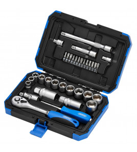 Metric Socket Set, 3/8 Sq. Dr. (34 Piece)