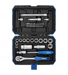 Metric Socket Set, 3/8 Sq. Dr. (34 Piece)