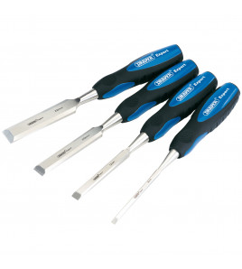 Draper Expert Soft Grip Bevel Edge Wood Chisel Set, 150mm (4 Piece)