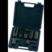 Draper Expert Lambda/Oxygen Sensor Socket Set, 3/8, 1/2 Sq. Dr. (7 Piece)