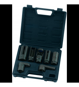 Draper Expert Lambda/Oxygen Sensor Socket Set, 3/8, 1/2 Sq. Dr. (7 Piece)