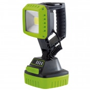 COB LED Rechargeable Worklight, 10W, 1,000 Lumens, Green, 2 x 2.2Ah Batteries
