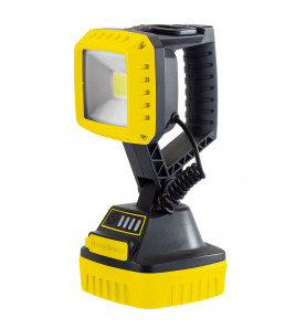 COB LED Rechargeable Work Light, 10W, 1,000 Lumens, Yellow, 2 x 2.2Ah Batteries