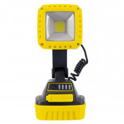 COB LED Rechargeable Worklight, 10W, 1,000 Lumens, Yellow, 2 x 2.2Ah Batteries