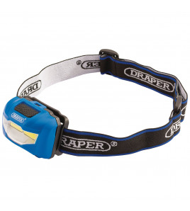 COB LED Head Torch, 3W, 3 x AAA Batteries Supplied - Discontinued