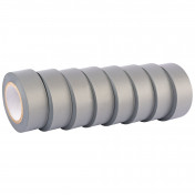 Insulation Tape to BSEN60454/Type2, 10m x 19mm, Grey (Pack of 8) - Discontinued