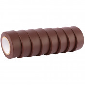 Insulation Tape to BSEN60454/Type2, 10m x 19mm, Brown (Pack of 8) - Discontinued