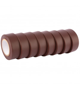 Insulation Tape to BSEN60454/Type2, 10m x 19mm, Brown (Pack of 8) - Discontinued