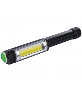 COB LED Aluminium Work Light, 5W, 400 Lumens, 3 x AA Batteries Supplied