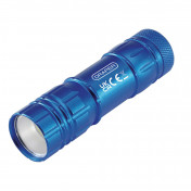 COB LED Aluminium Hand Torch, 3W, 85 Lumens, 3 x AAA Batteries Supplied
