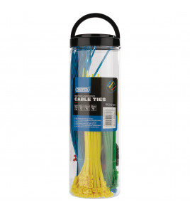 Assorted Coloured Nylon Cable Ties (Pack of 650)