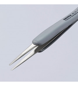 KNIPEX 92 21 11 ESD Precision Tweezers with rubber handles ESD, 123mm