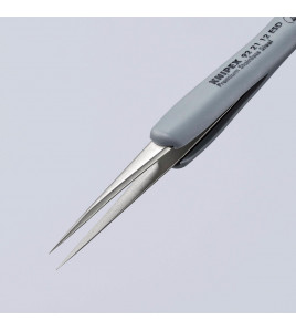 KNIPEX 92 21 12 ESD Precision Tweezers with rubber handles ESD, 112mm