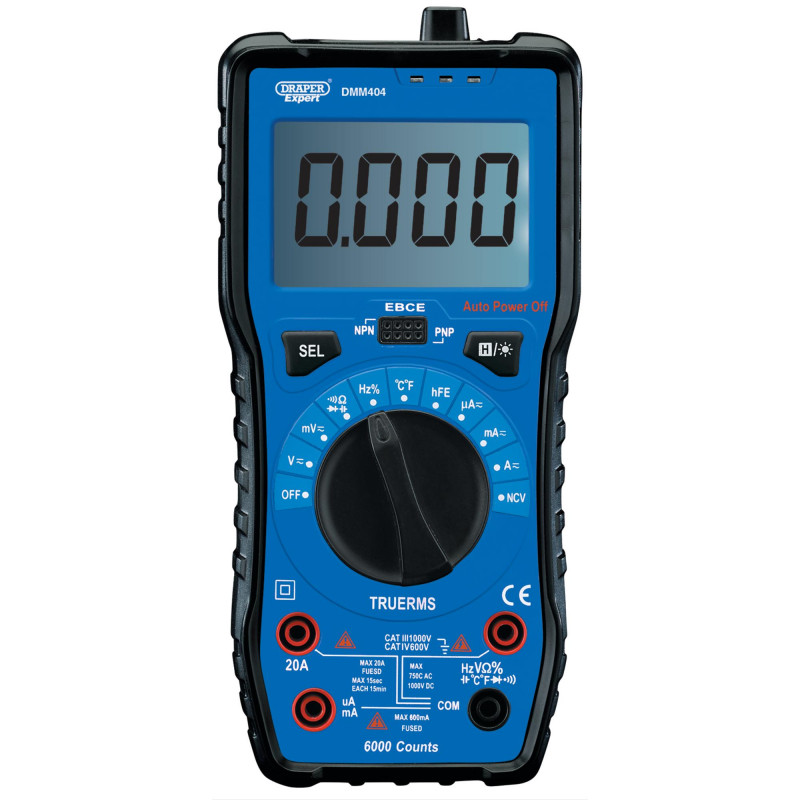 Draper Expert Auto & Manual Ranging Digital Multimeter