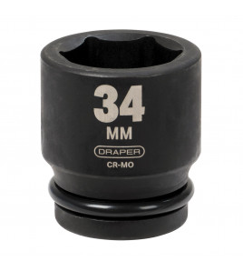 Draper HI-TORQ® 6 Point Impact Socket, 3/4 Sq. Dr., 34mm